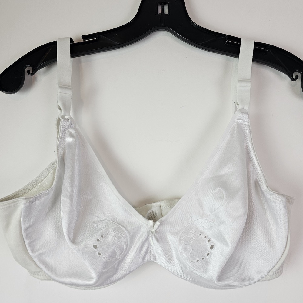 LILYETTE 0410 Womens BRA 38C White Full Figure Seamless Minimizer UNDERWIRE